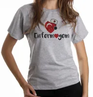 Baby look blusa feminina Enfermagem enfermeira love esteto - Foto 6