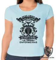 Baby look blusa feminina Enfermagem enfermeira melhores - Foto 2