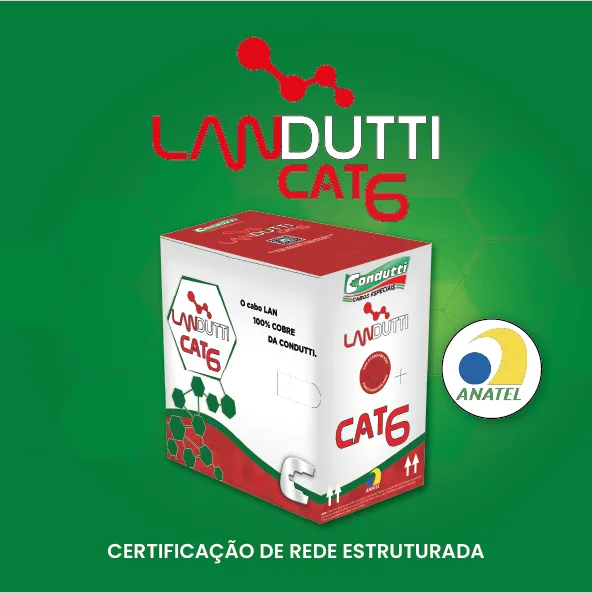 Copperlan Cabos De Rede Cat6 4 Pares - Cabo de Internet RJ45 PC Rolo 305 metros Caixa  Imagem