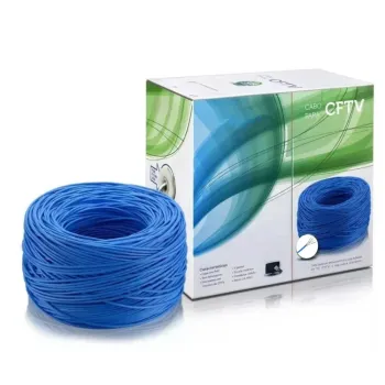 Cabo De CFTV 4 Pares - Cabo de Camera Alarme Telefone Internet PC Rolo 305 metros Caixa