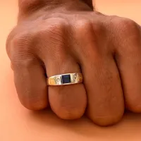  Anel de formatura prata 950 - AN025 - Foto 3