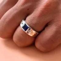  Anel de formatura prata 950 - AN025 - Foto 4