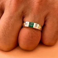  Anel de formatura prata 950 - AN065 - Foto 2