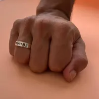 Anel de prata com nome personalizado - AN820 - Foto 2