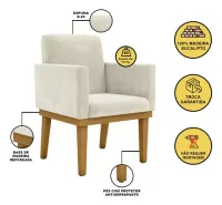 Poltrona Decorativa Base + Reforçada Oferta Balaqui Decor - Foto 2