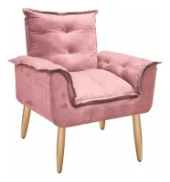 Kit 2 Poltronas Decorativa Opala Promoção Cadeira Decorativa - Foto 2