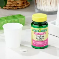 Biotina 10000 Mcg C/ Keratin Spring Valley® - 60 Tablets Eua - Foto 2