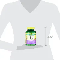 Vitamina B12 Spring Valley Sabor Cereja 2500mcg 120 Tablets - Foto 6