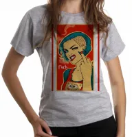 Baby look blusa feminina Fuck woman feminista - Foto 6