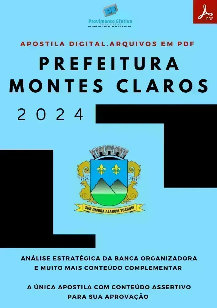 Apostila Pref Montes Claros MG Médico Pediatra 2024 Imagem