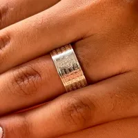 Anel de prata 950 - Oração Pai Nosso - AN3101 - Foto 2