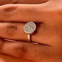 Anel de Prata Feminino - Cruz com Pedras - AN1595 - Foto 3