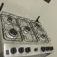 Fogão Brastemp 5 Bocas Duplo Forno Cor Inox Com Botões Removíveis E Exclusivo Aro Protetor  - Foto 3