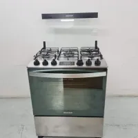 Fogão Brastemp 5 Bocas Cor Inox Com Turbo Chama E Touch Timer Com Autodesligamento - Foto 2