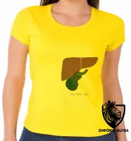 Baby look blusa feminina Gallstones suck figado orgão - Foto 2