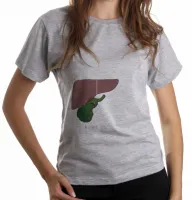 Baby look blusa feminina Gallstones suck figado orgão - Foto 4