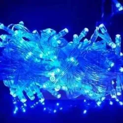 Cordão Led100L Azul Fixo M/F