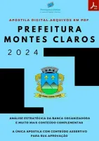 Apostila Pref Montes Claros MG Nutricionista 2024