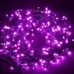 Pisca 100 Led Sequencial 8 Funções Roxo