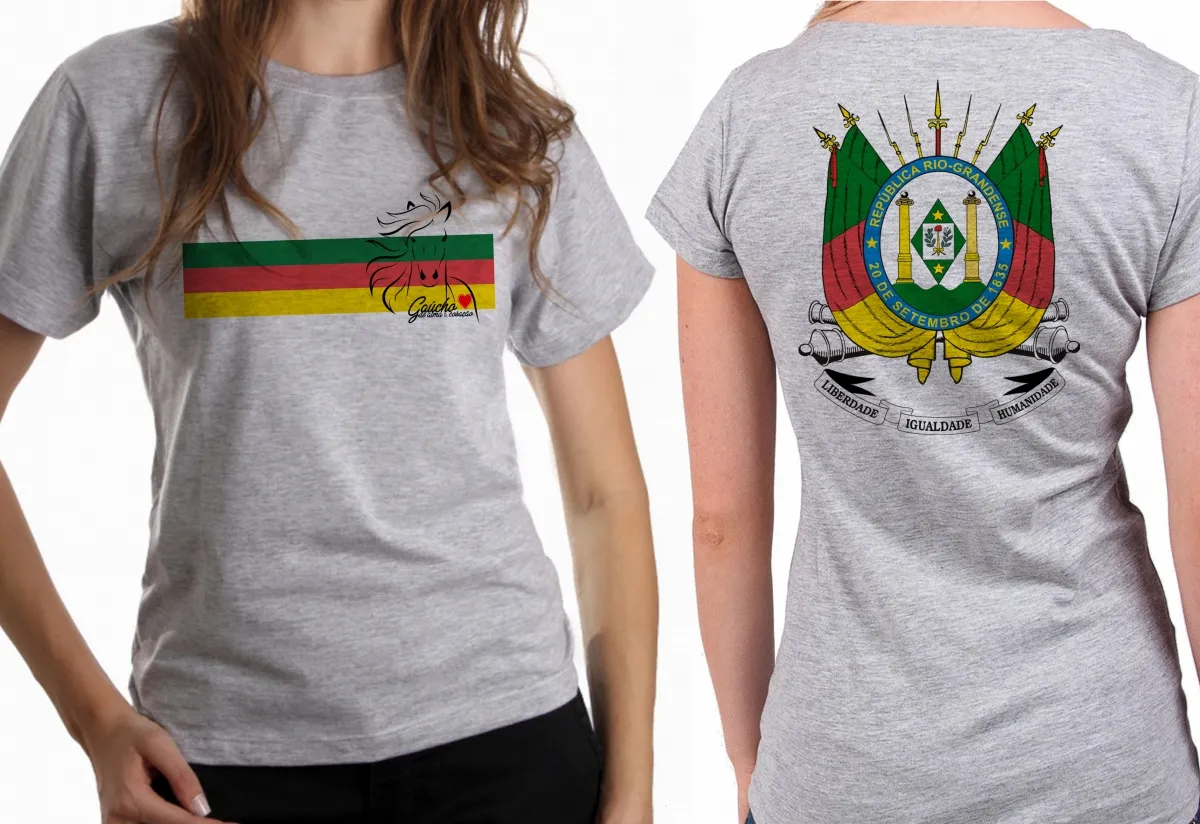 Baby look blusa feminina Gaúcho rio grande do sul