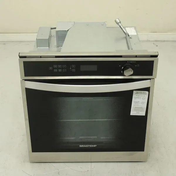 Forno de Embutir a Gás Brastemp 78 Litros Cor Inox com Convecção e Termômetro Meat Control - BOH84ARRS1_WEXCELE_CI3129157 - 220V