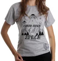 Baby look blusa feminina I need more space alien et ovni - Foto 6