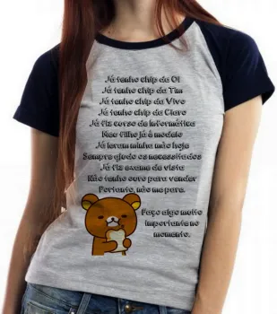 Baby look blusa feminina Já tenho chip não me pare na rua - Foto 2