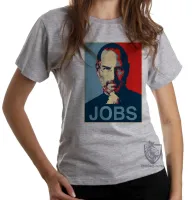 Baby look blusa feminina steve Jobs apple maça - Foto 4