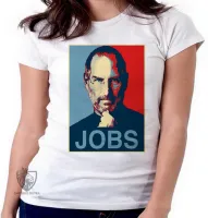 Baby look blusa feminina steve Jobs apple maça - Foto 6