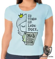 Baby look blusa feminina Lado doce comi cupcake - Foto 2