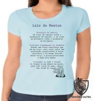 Baby look blusa feminina Leis de Newton - Foto 3