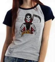 Baby look blusa feminina Life is too short to say no to pizza - Foto 3