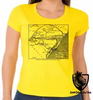 Baby look blusa feminina Linhas férreas Rio Grande do Sul antigo trem - Foto 2