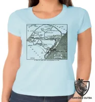 Baby look blusa feminina Linhas férreas Rio Grande do Sul antigo trem - Foto 3