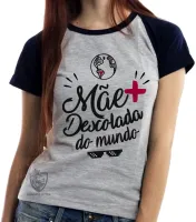 Baby look blusa feminina mãe descolada presente dia das mães - Foto 4