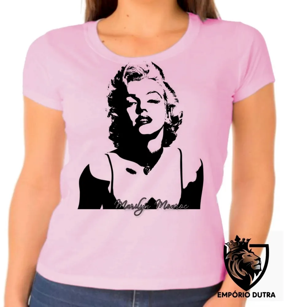 Baby look blusa feminina Marilyn Monroe estados unidos Imagem