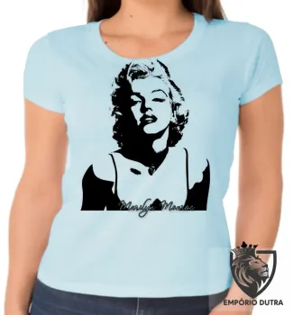 Baby look blusa feminina Marilyn Monroe estados unidos - Foto 2