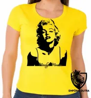 Baby look blusa feminina Marilyn Monroe estados unidos - Foto 3