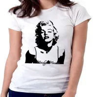 Baby look blusa feminina Marilyn Monroe estados unidos - Foto 5