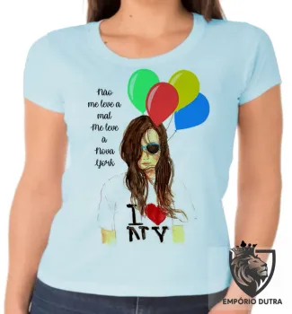 Baby look blusa feminina Me leve à Nova York NY New York - Foto 2