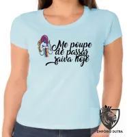 Baby look blusa feminina Me poupe raiva hoje unicórnio bipolar - Foto 3