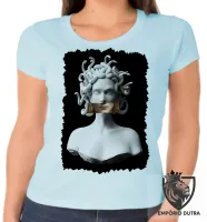 Baby look blusa feminina medusa mitologia grega cobra - Foto 2