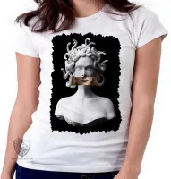 Baby look blusa feminina medusa mitologia grega cobra - Foto 4