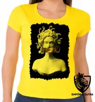 Baby look blusa feminina medusa mitologia grega cobra - Foto 6