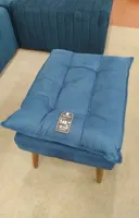 puff retangular suede azul marinho novo - Foto 2