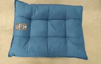 puff retangular suede azul marinho novo - Foto 3