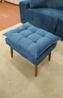 puff retangular suede azul marinho novo - Foto 4