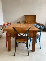 mesa com 6 cadeiras em peroba rosa - Foto 2