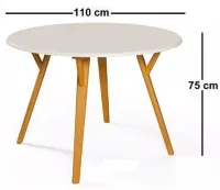 conjunto maravilhoso de mesa redonda com 4 cadeiras liz em linho grafite - Foto 3