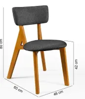 conjunto maravilhoso de mesa redonda com 4 cadeiras liz em linho grafite - Foto 4